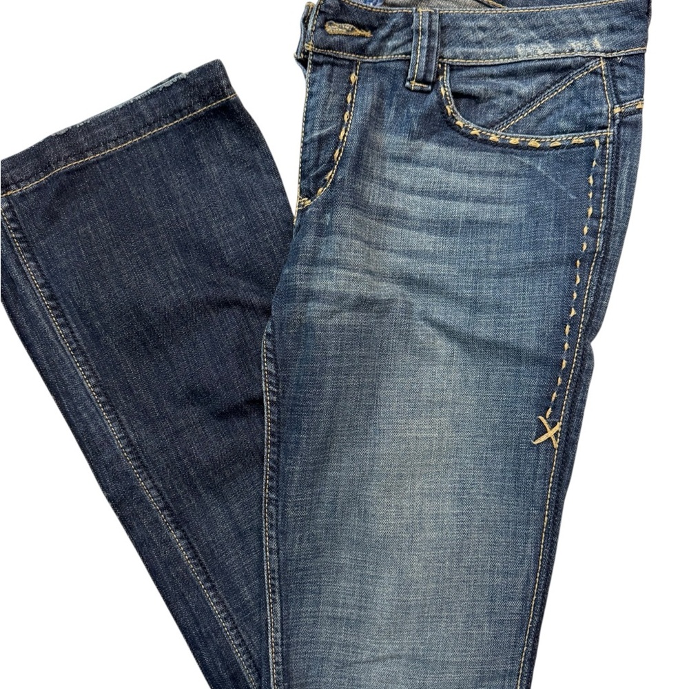 Antik Denim Blue Straight Leg Jeans